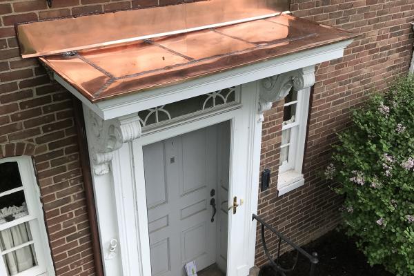 New copper roof should last up to 100 years!